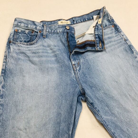 MADEWELL 90s Straight Jean Men 32(34x32) Faded Light Wash Blue Coastal Cowboy - Picture 4 of 16